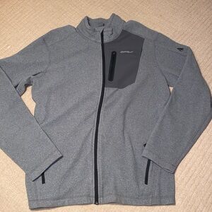 Eddie Bauer Men's Light Gray Softshell Jacket